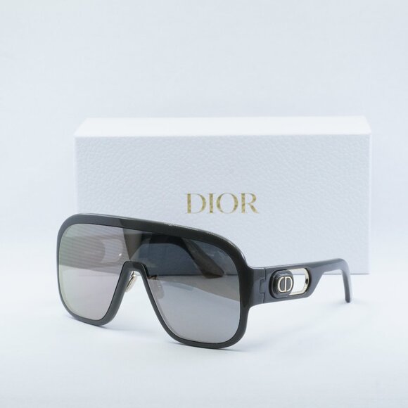 Dior DIORBOBBYSPORT M1U 45A7 Shield Sunglasses - Grey\\Silver Mirror main image 12